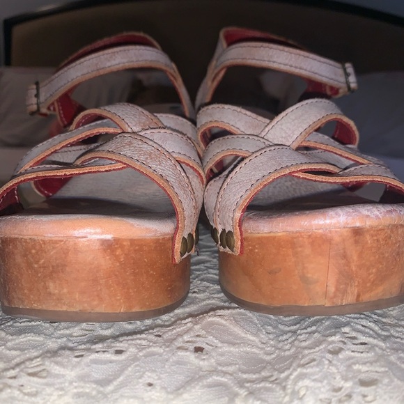 Bed Stu Paulina Platform Leather Clogs Sandals Nectar Lux Women’s 7 - Picture 10 of 11